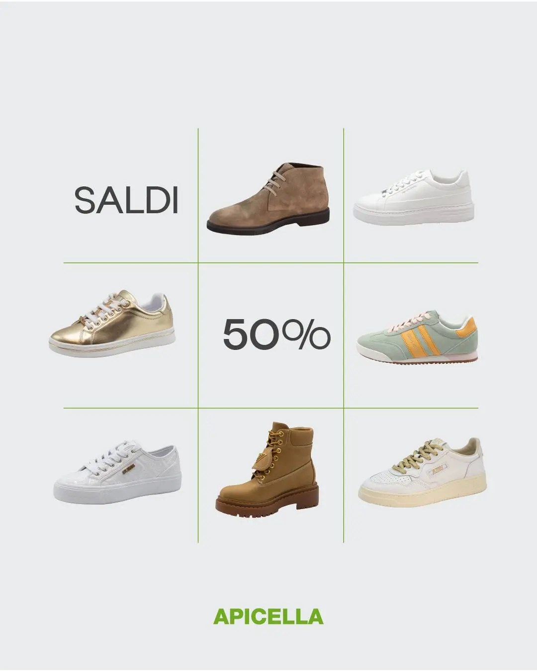🔥 SALDI -50% DA APICELLA CALZATURE 🔥

Scarpe donna e uomo
Modelli selezionati scontati al 50%
Comodità, stile e qualità al prezzo giusto 👞👜

📍 Ti aspettiamo nei migliori centri commerciali della Campania:
✔ Centro Commerciale Campania
✔ Grande Sud
✔ Jambo
✔ Quarto Nuovo

👉 Vieni ora in negozio
Numeri e modelli in esaurimento

#saldi #scarpe #scarpeDonna #scarpeUomo #ApicellaCalzature